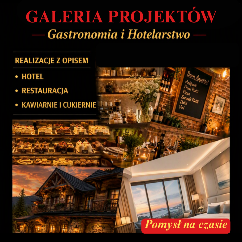 GALERIA PROJEKTÓW- Gastronomia i Hotelarstwo