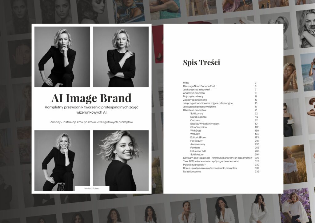 AI Image Brand – kompletny przewodnik tworzenia profesjonalnych zdjęć wizerunkowych AI - 290 gotowych promptów