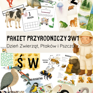 Pakiet przyrodniczy 3w1 – Dzień Zwierząt, Ptaków i Pszczół