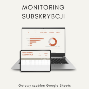 Monitoring Subskrybcji - Arkusz Google Sheets