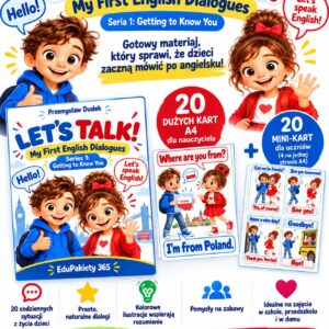 LET’S TALK! – My First English Dialogues – Seria 1: Getting to Know You