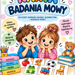Karta Badania Mowy – arkusz + materiał obrazkowy PDF