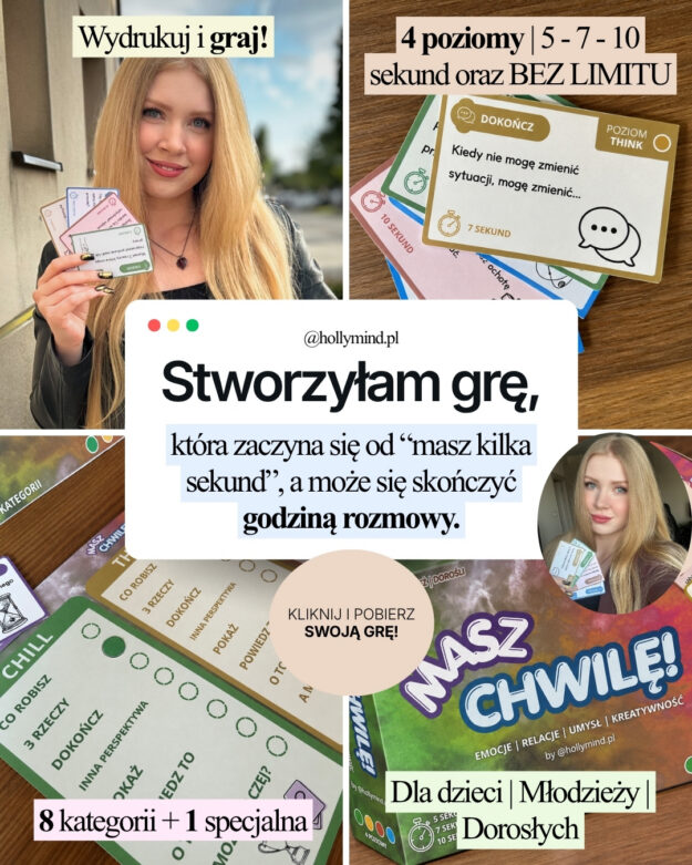 MASZ CHWILĘ! gra, która zaczyna się od MASZ KILKA SEKUND, a może się skończyć GODZINĄ ROZMOWY.